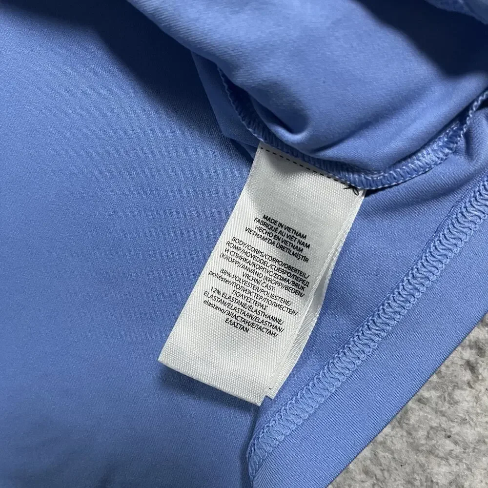 Polo Ralph Lauren 1/4 Zip Mens XL Blue PGA Golf Logo Performance Stretch Wicking